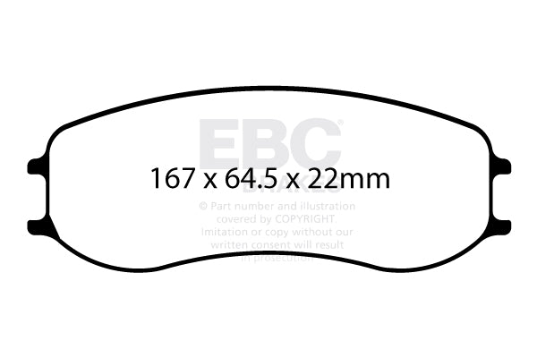 EBC Brakes Ultimax OE Replacement Brake Pad Set – DP786