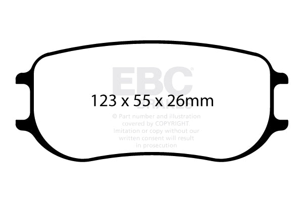 EBC Brakes Ultimax OE Replacement Brake Pad Set – DP786