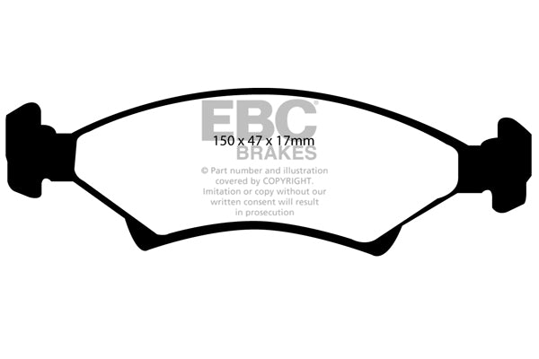 EBC Brakes Ultimax OE Replacement Brake Pad Set – DP1001