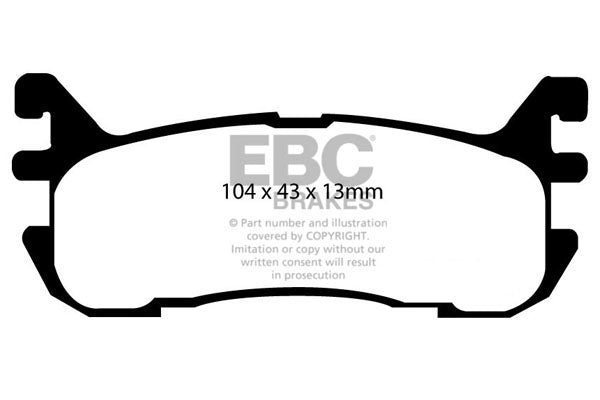EBC Brakes Ultimax OE Replacement Brake Pad Set – DP1003