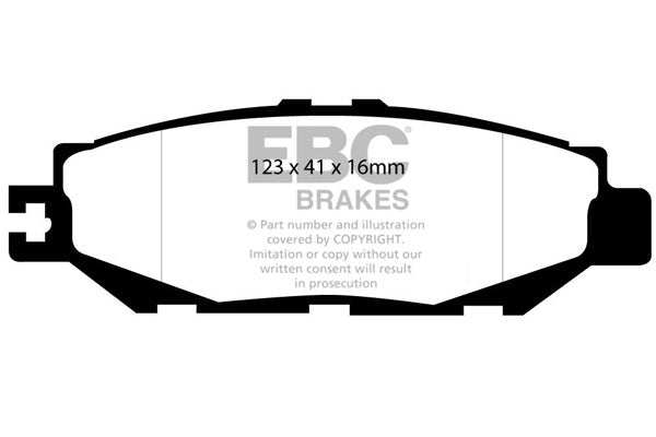 EBC Brakes Greenstuff 2000 Series Sport Brake Pad Set DP21008 - Performance HQ - United Kingdom