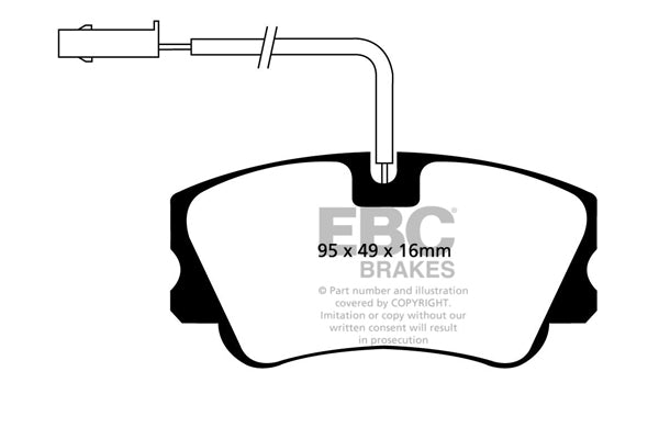 EBC Brakes Ultimax OE Replacement Brake Pad Set – DP217