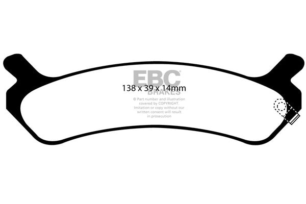 EBC Brakes Ultimax OE Replacement Brake Pad Set – DP1017