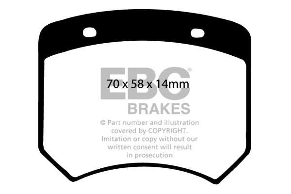 EBC Brakes Greenstuff 2000 Series Sport Brake Pad Set DP2102 - Performance HQ - United Kingdom