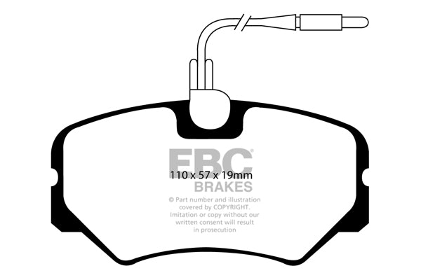 EBC Brakes Ultimax OE Replacement Brake Pad Set – DP1021
