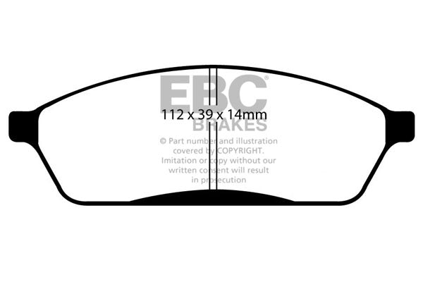 EBC Brakes Ultimax OE Replacement Brake Pad Set – DP1023