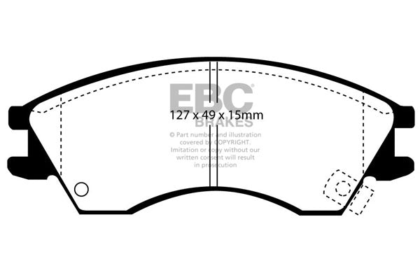 EBC Brakes Ultimax OE Replacement Brake Pad Set – DP1029