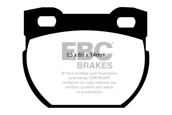 EBC Brakes Bundle – Rear 298mm GD Discs with Bluestuff Pads – PD14KR009