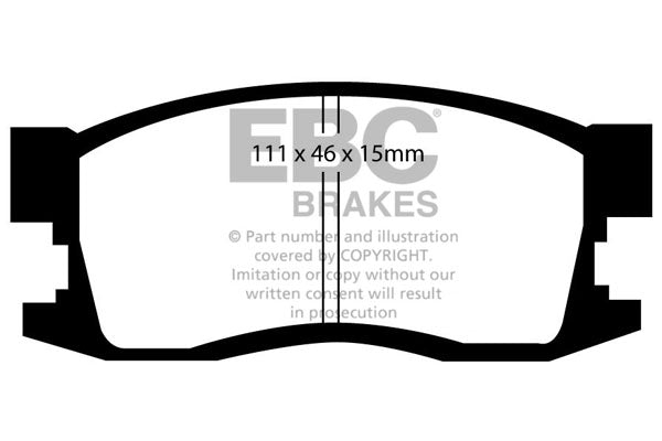 EBC Brakes Ultimax OE Replacement Brake Pad Set – DP1034