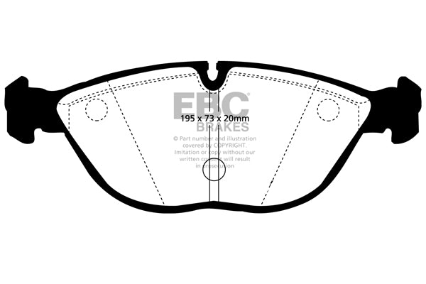 EBC Brakes Bundle – Front 334mm BSD Discs with Bluestuff Pads – PD19KF029