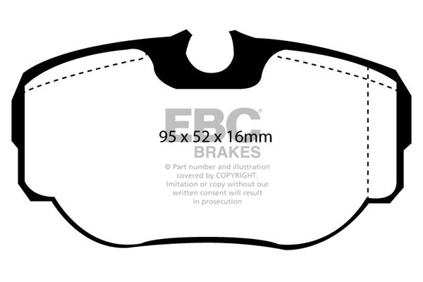 EBC Brakes Yellowstuff 4000 Series Street – DP41038R
