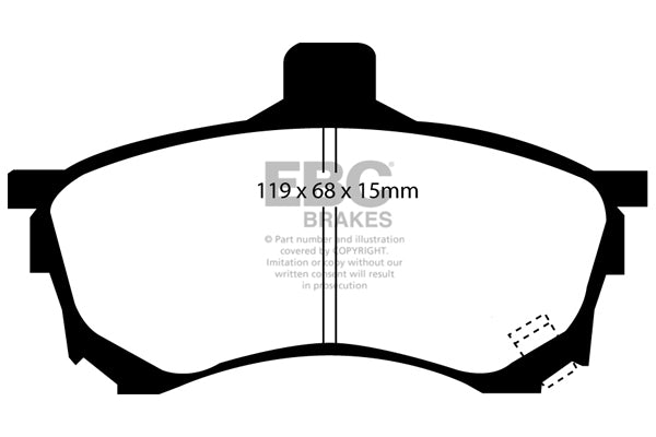 EBC Brakes Ultimax OE Replacement Brake Pad Set – DP1039