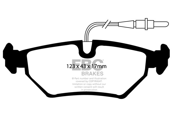EBC Brakes Ultimax OE Replacement Brake Pad Set – DP1040