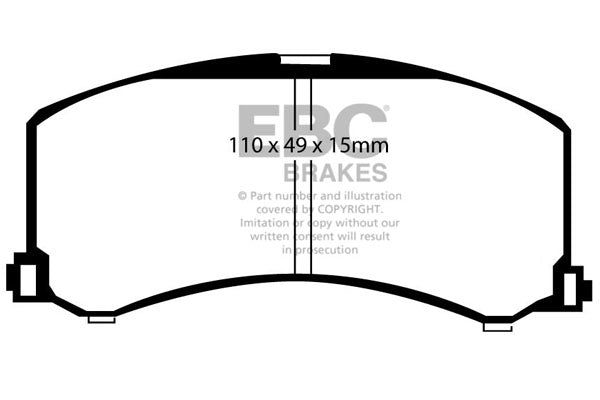 EBC Brakes Ultimax OE Replacement Brake Pad Set – DP1041