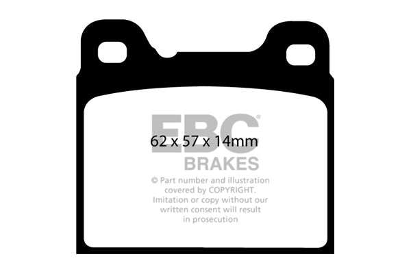 EBC Brakes Greenstuff 2000 Series Sport Brake Pad Set DP21043 - Performance HQ - United Kingdom