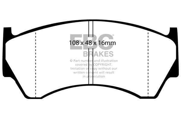 EBC Brakes Ultimax OE Replacement Brake Pad Set – DP1044