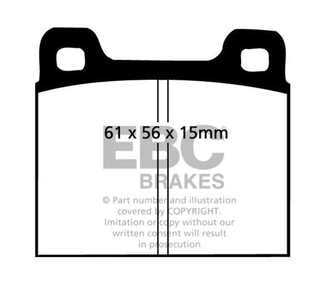 EBC Brakes Racing RP-1 Track and Race Brake Pads – DP8104RP1