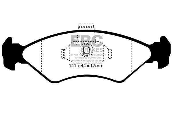 EBC Brakes Ultimax OE Replacement Brake Pad Set DP1050 - Performance HQ - United Kingdom