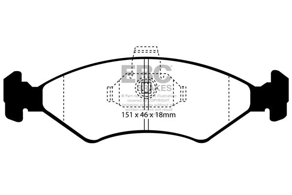 EBC Brakes Yellowstuff 4000 Series Street – DP41051R
