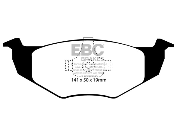 EBC Brakes Ultimax OE Replacement Brake Pad Set – DP1056