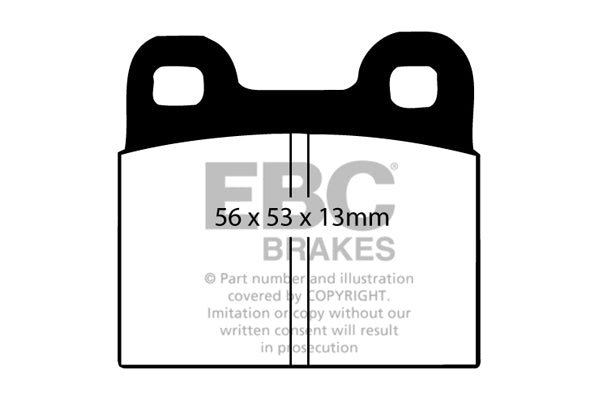 EBC Brakes Yellowstuff 4000 Series Street – DP4105/4R