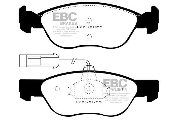 EBC Brakes Ultimax OE Replacement Brake Pad Set DP1060 - Performance HQ - United Kingdom