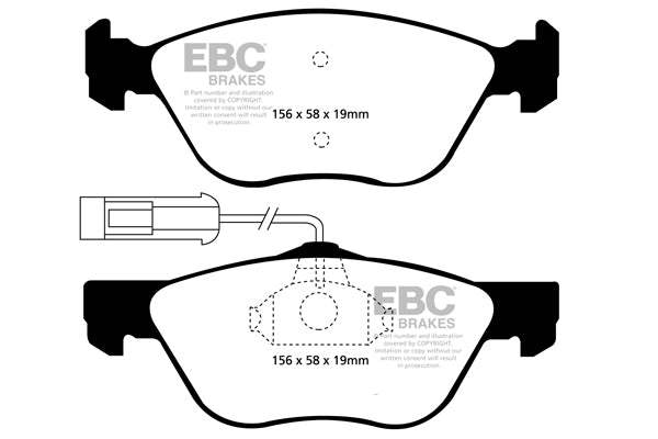 EBC Brakes Yellowstuff 4000 Series Street – DP41061R