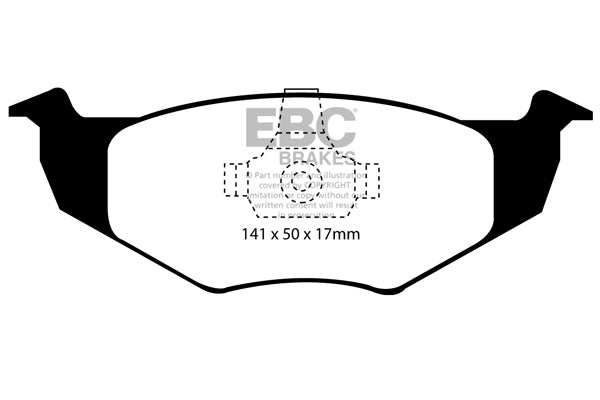 EBC Brakes Ultimax OE Replacement Brake Pad Set DP1064 - Performance HQ - United Kingdom