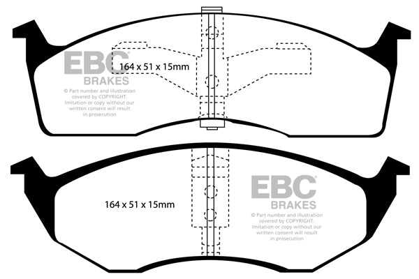 EBC Brakes Ultimax OE Replacement Brake Pad Set – DP1065