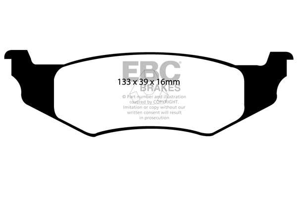 EBC Brakes Greenstuff 2000 Series Sport Brake Pad Set DP21066 - Performance HQ - United Kingdom