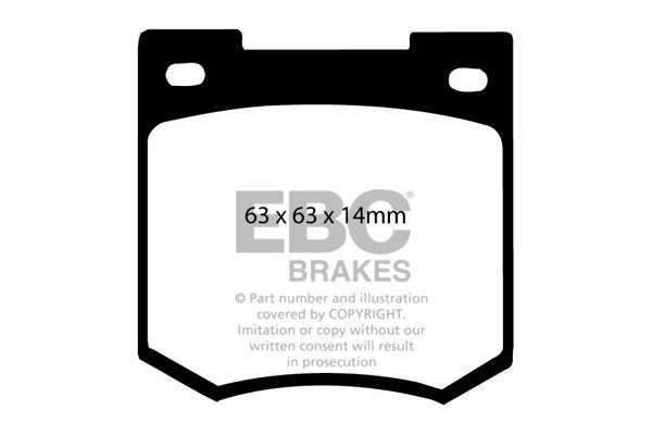 EBC Brakes Greenstuff 2000 Series Sport Brake Pad Set DP2106 - Performance HQ - United Kingdom