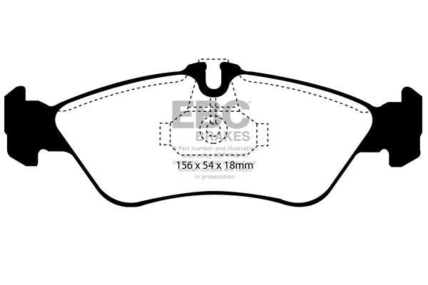 EBC Brakes Ultimax OE Replacement Brake Pad Set DP1070/2 - Performance HQ - United Kingdom