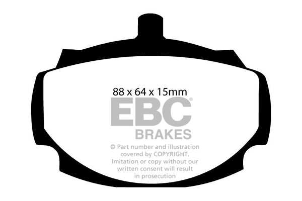 EBC Brakes Greenstuff 2000 Series Sport Brake Pad Set DP2107 - Performance HQ - United Kingdom