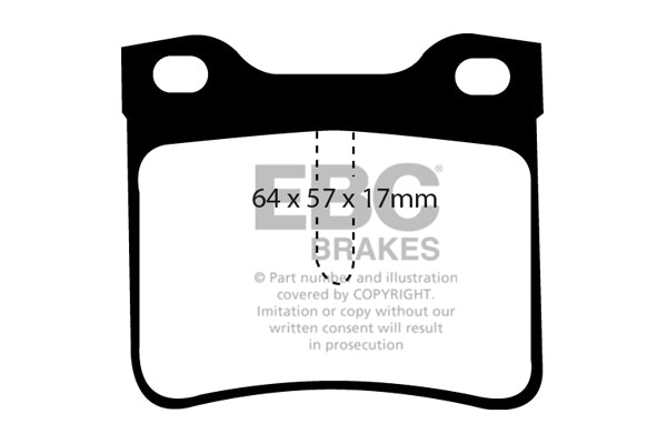 EBC Brakes Ultimax OE Replacement Brake Pad Set – DP1081