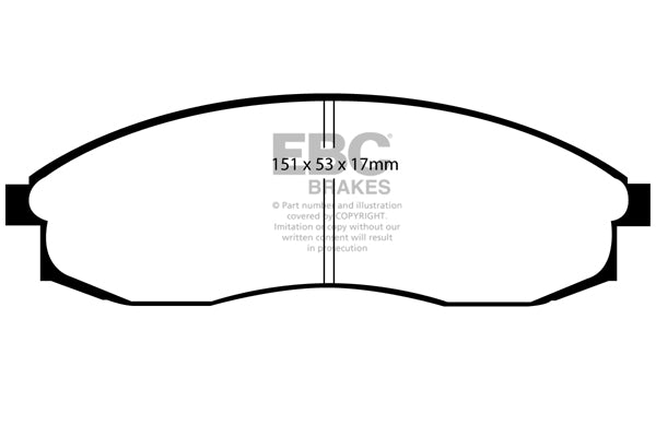 EBC Brakes Ultimax OE Replacement Brake Pad Set – DP1082