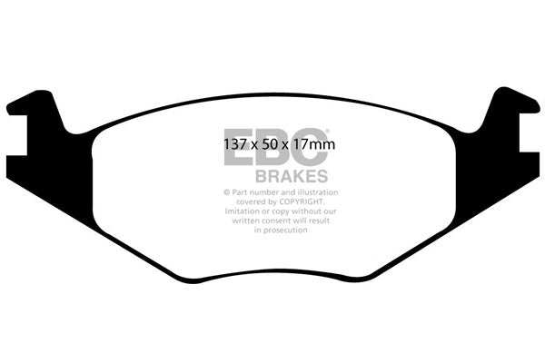 EBC Brakes Greenstuff 2000 Series Sport Brake Pad Set DP21084 - Performance HQ - United Kingdom