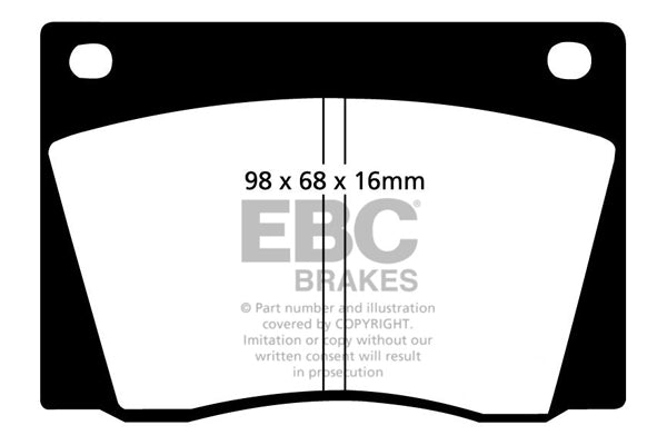 EBC Brakes Yellowstuff 4000 Series Street – DP41089R