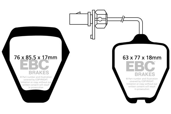 EBC Brakes Yellowstuff 4000 Series Street – DP41094R