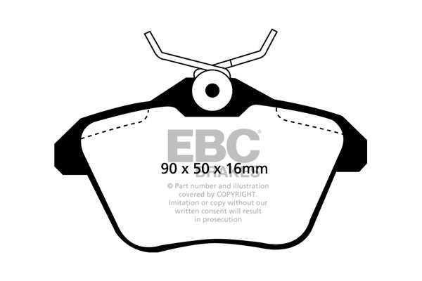 EBC Brakes Greenstuff 2000 Series Sport Brake Pad Set DP21096 - Performance HQ - United Kingdom
