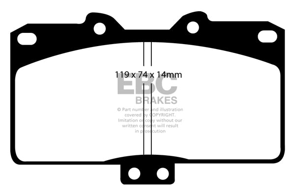 EBC Brakes Yellowstuff 4000 Series Street – DP41096R