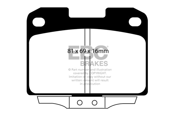 EBC Brakes Yellowstuff 4000 Series Street – DP41098R