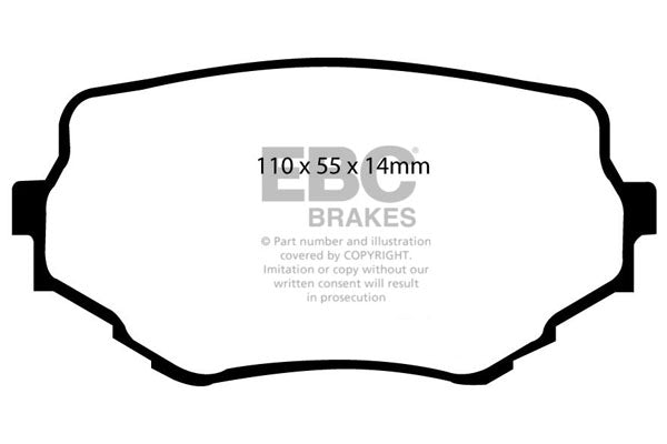 EBC Brakes Ultimax OE Replacement Brake Pad Set – DP1099