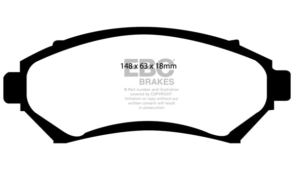 EBC Brakes Ultimax OE Replacement Brake Pad Set – DP1100