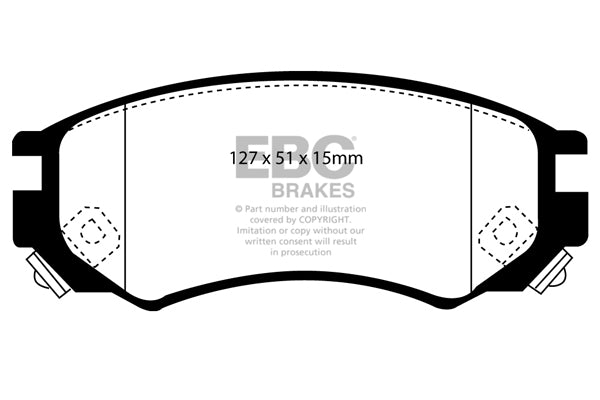 EBC Brakes Ultimax OE Replacement Brake Pad Set – DP978