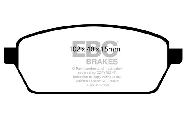 EBC Brakes Ultimax OE Replacement Brake Pad Set – DP1106