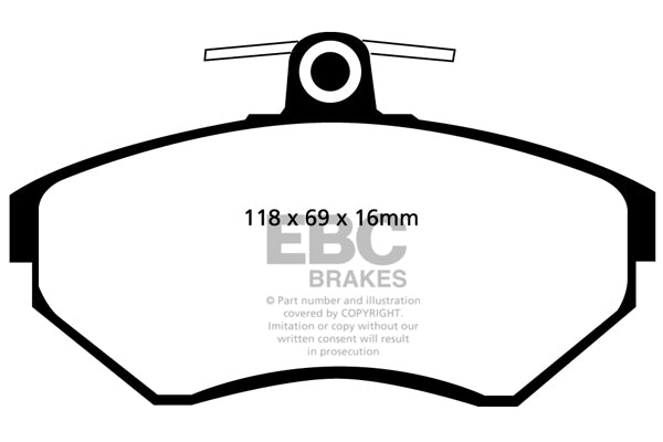 EBC Brakes Bundle – Front 288mm BSD Discs with Yellowstuff Pads – PD18KF105