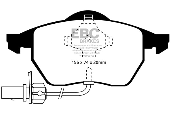EBC Brakes Yellowstuff 4000 Series Street – DP41112R