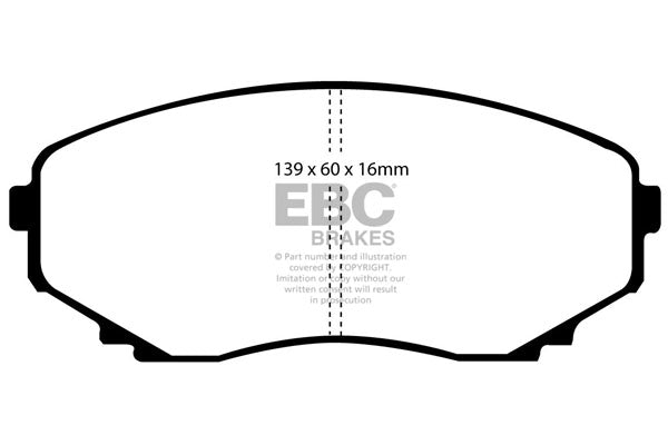 EBC Brakes Ultimax OE Replacement Brake Pad Set – DP1121