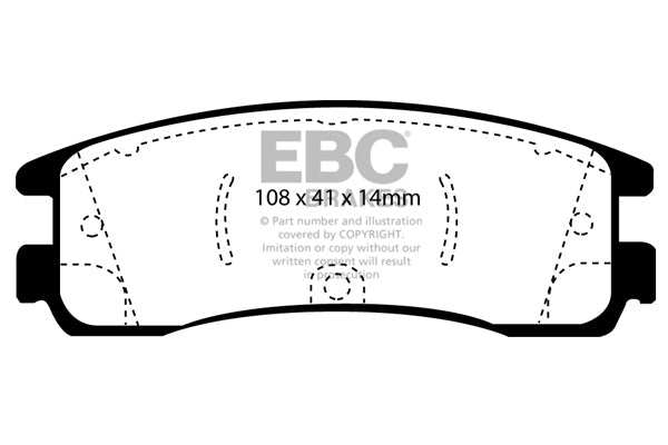 EBC Brakes Greenstuff 2000 Series Sport Brake Pad Set DP21122 - Performance HQ - United Kingdom