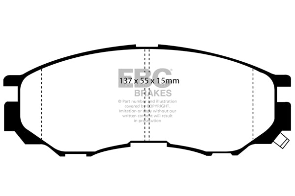 EBC Brakes Ultimax OE Replacement Brake Pad Set – DP1124